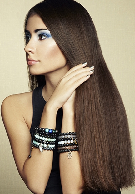 Extremely Long Hair Extensions in Brown