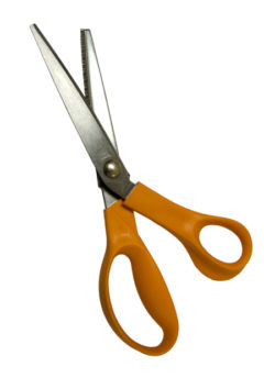 Pinking Shears for Lace Cutting - Orange Handles 8.5"